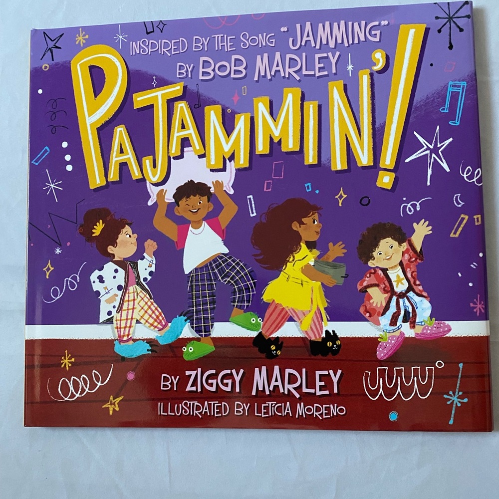 Pajammin! Children's Book Ziggy Marley signed autographed photo proof bob reggae